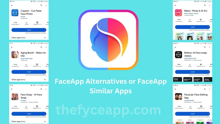 Free FaceApp Alternative or FaceApp Similar Apps in 2024